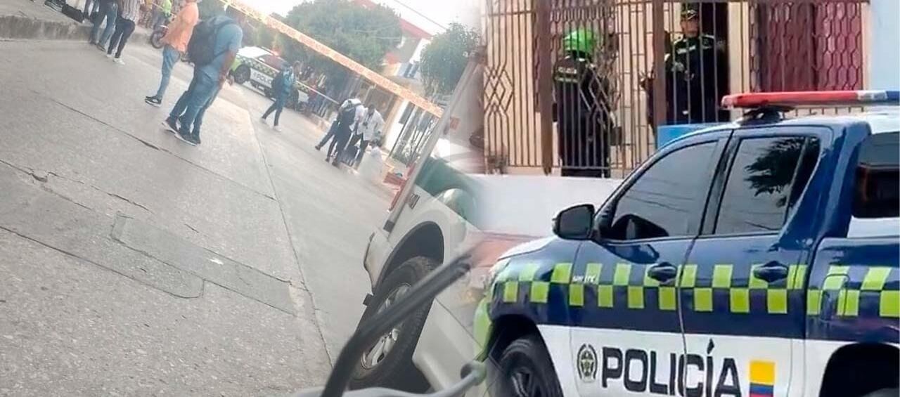 En este lugar fue asesinado un policía en Barranquilla.