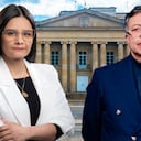 Angie Rodríguez y Gustavo Petro Casa de Nariño
