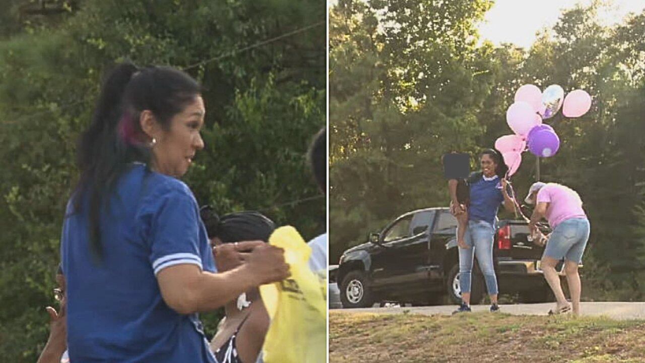 Sheila Agge fue capturada mientras asistía a un festival de globos en Alabama.