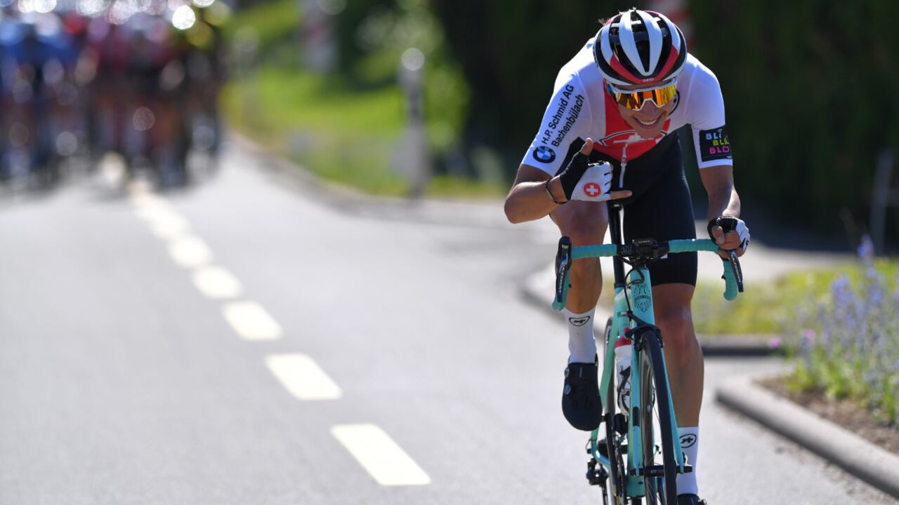MURTEN, SWITZERLAND - JUNE 17: Simon Pellaud of Switzerland and Team Switzerland / during the 83rd Tour of Switzerland, Stage 3 a 162,3km stage from Flamatt to Murten 448m / TDS / @tds / #tourdesuisse / on June 17, 2019 in Murten, Switzerland. (Photo by Tim de Waele/Getty Images)