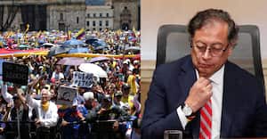 Miles de colombianos volvieron a salir a las calles para manifestarse contra el gobierno del presidente Gustavo Petro.