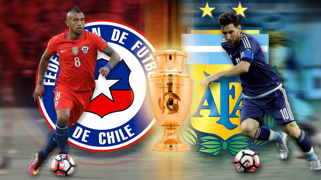 Arturo Vidal y Lionel Messi son las dos grandes figuras de Chile y Argentina que disputarán la gran final de la Copa América Centenario.
