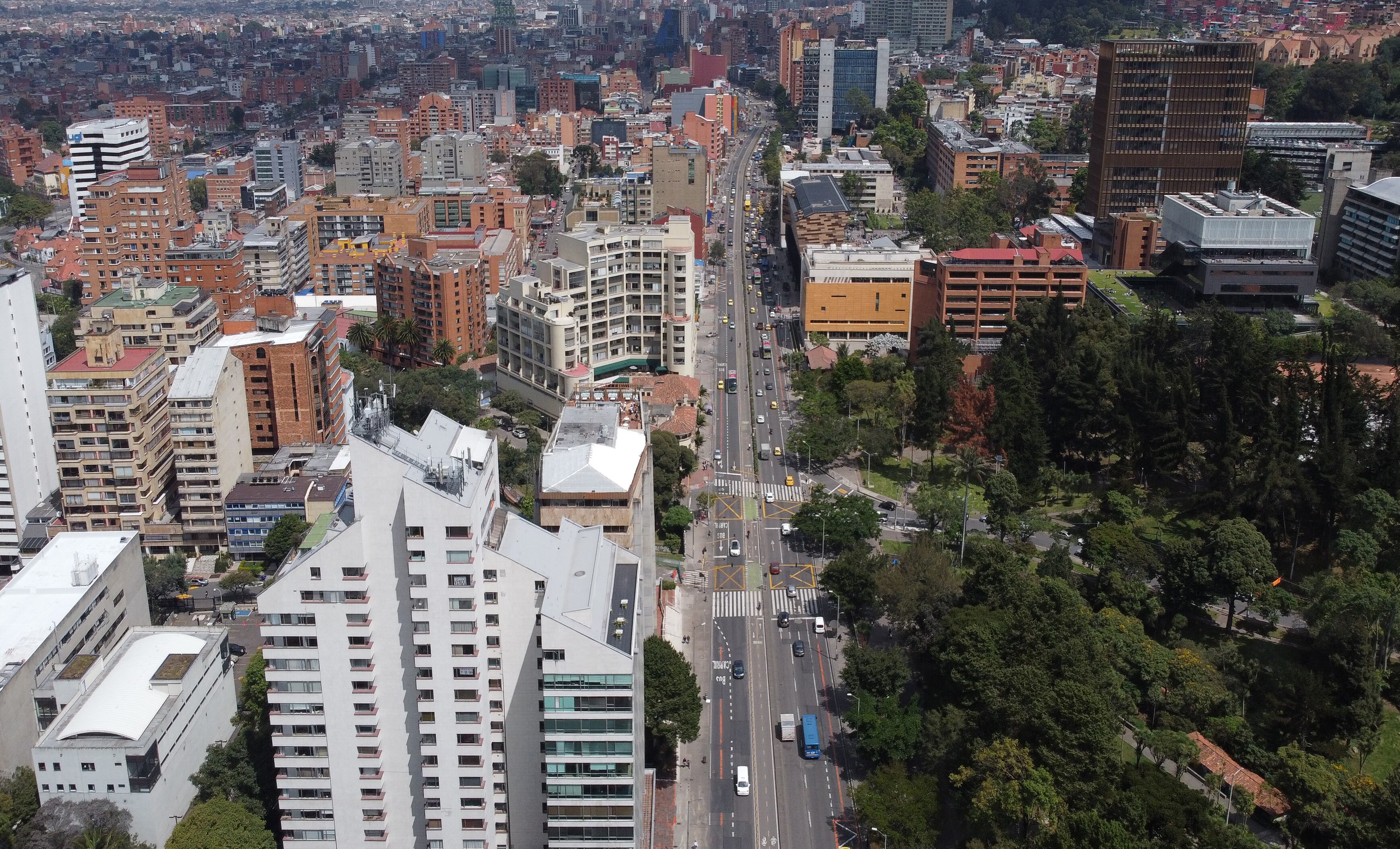 Panorámica Chapinero Bogotá 
Parque Nacional 
Carrera séptima
Bogotá enero 25 del 2022
Foto Guillermo Torres Reina / Semana