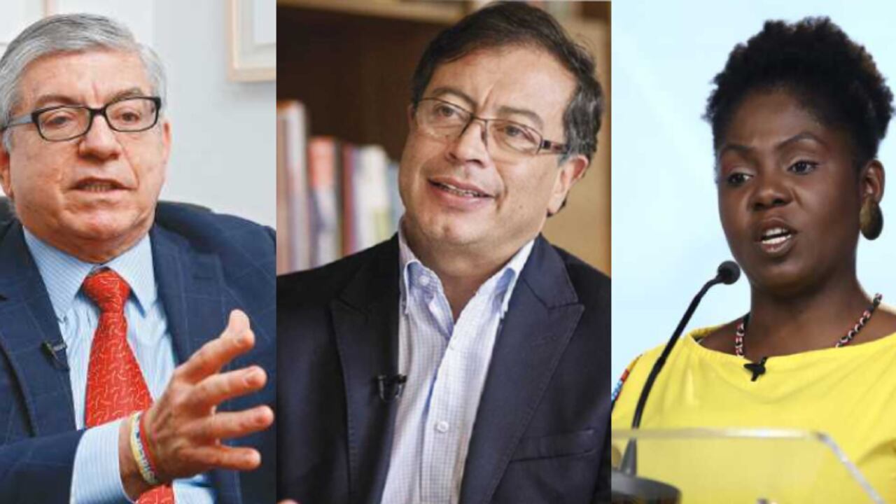 Cesar Gaviria, Gustavo Petro y Francia Márquez.