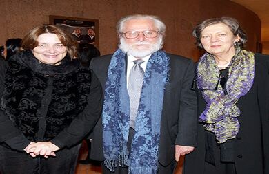 Mariana Garcés, Moisés Melo y Guiomar Acevedo.