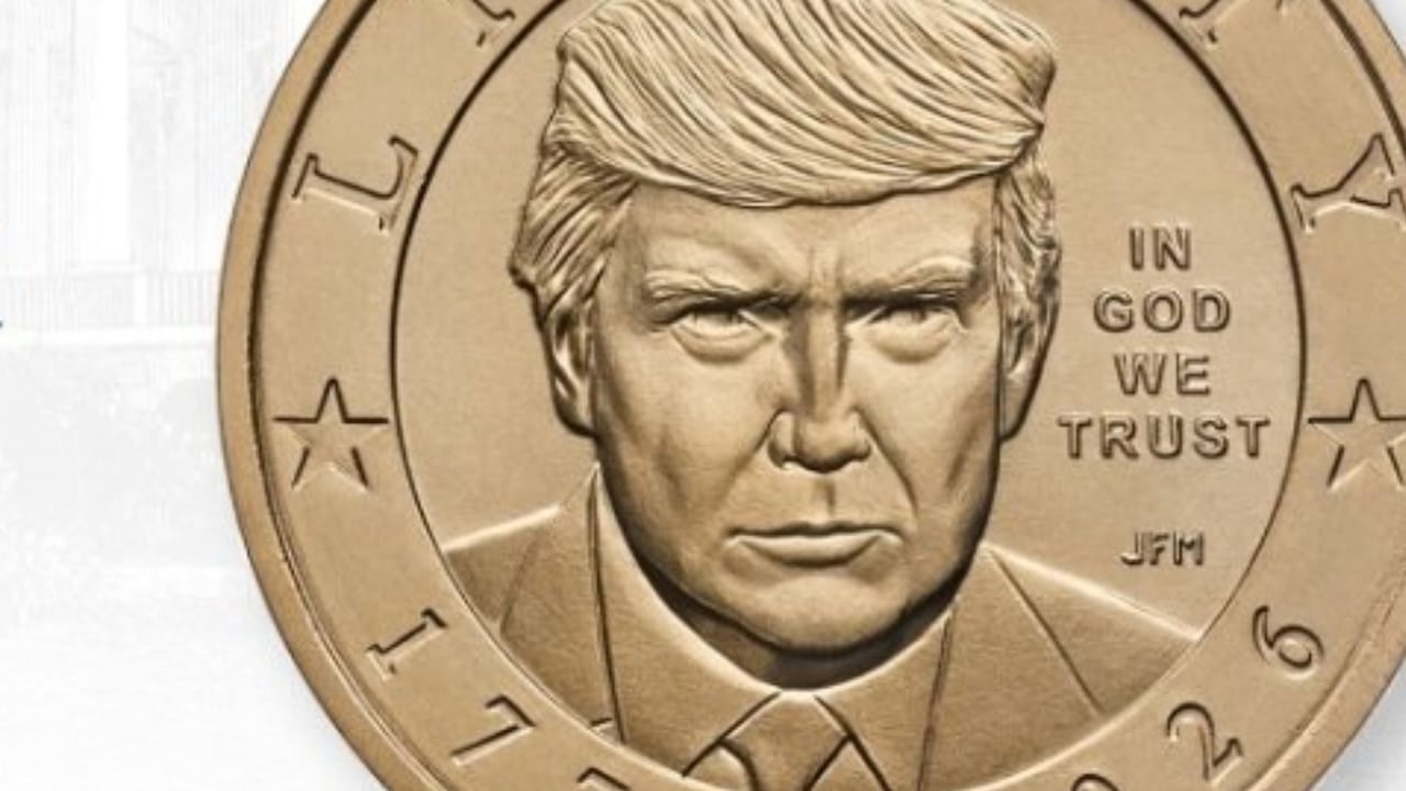 La Casa de la Moneda de Estados Unidos puso a la venta una edición especial de un dólar con el rostro de Donald Trump para conmemorar los 250 años del país.