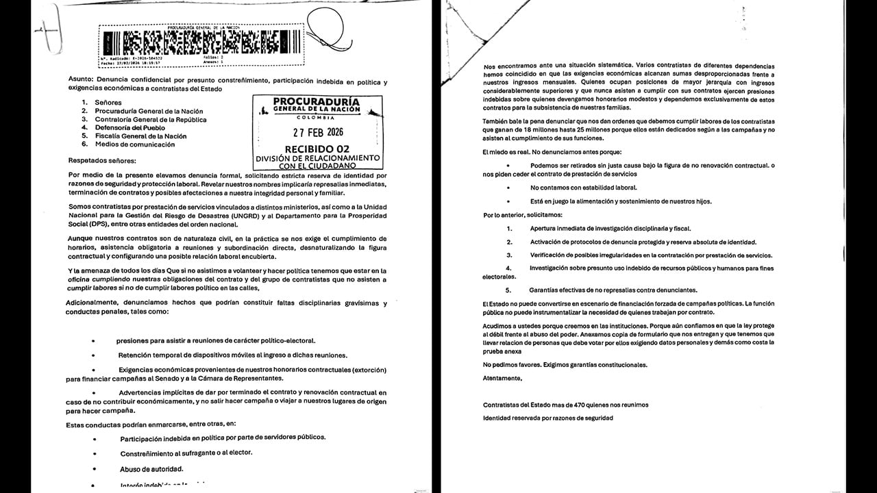 Documentos en poder de SEMANA. 