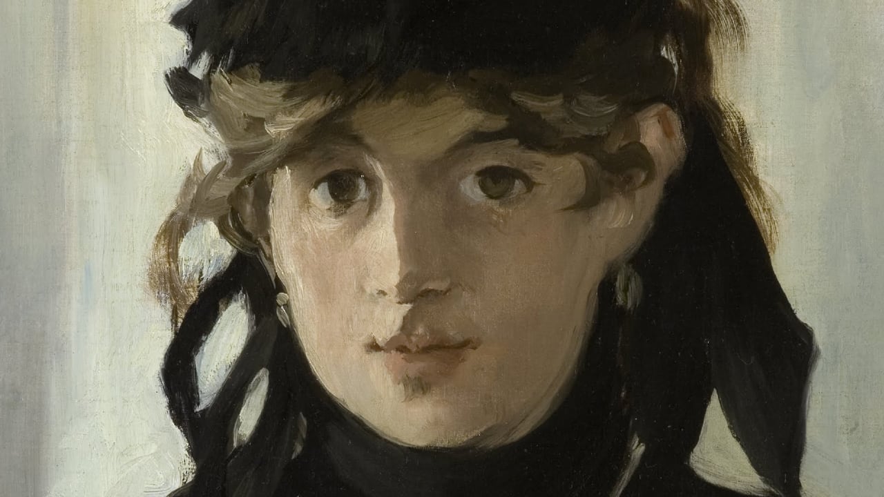 Fragmento del ‘Retrato de Berthe Morisot con un ramo de violetas’, pintado por Edouard Manet. Wikimedia Commons