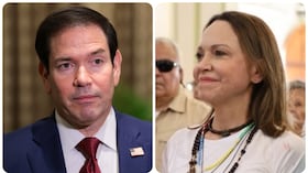 El secretario de Estado, Marco Rubio, se refirió al regreso de María Corina Machado a Venezuela.