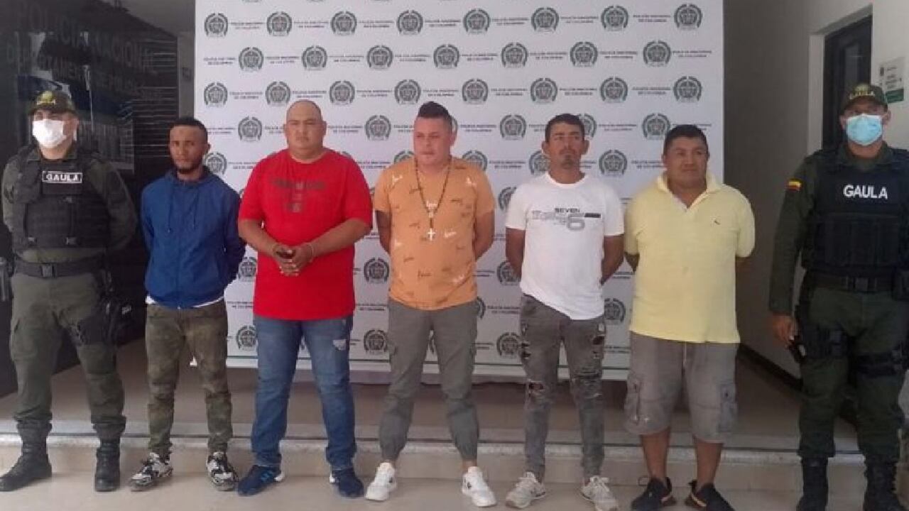 Los sujetos fueron enviados a la cárcel La Vega, en Sincelejo.