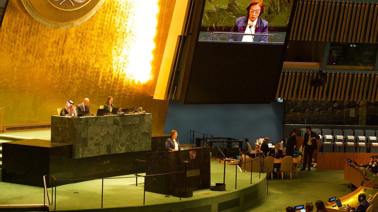 La canciller encargada, Yolanda Villavicencio, estuvo en la ONU.