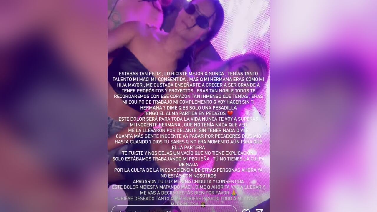 Este fue uno de los mensajes que escribió la modelo en sus redes sociales.