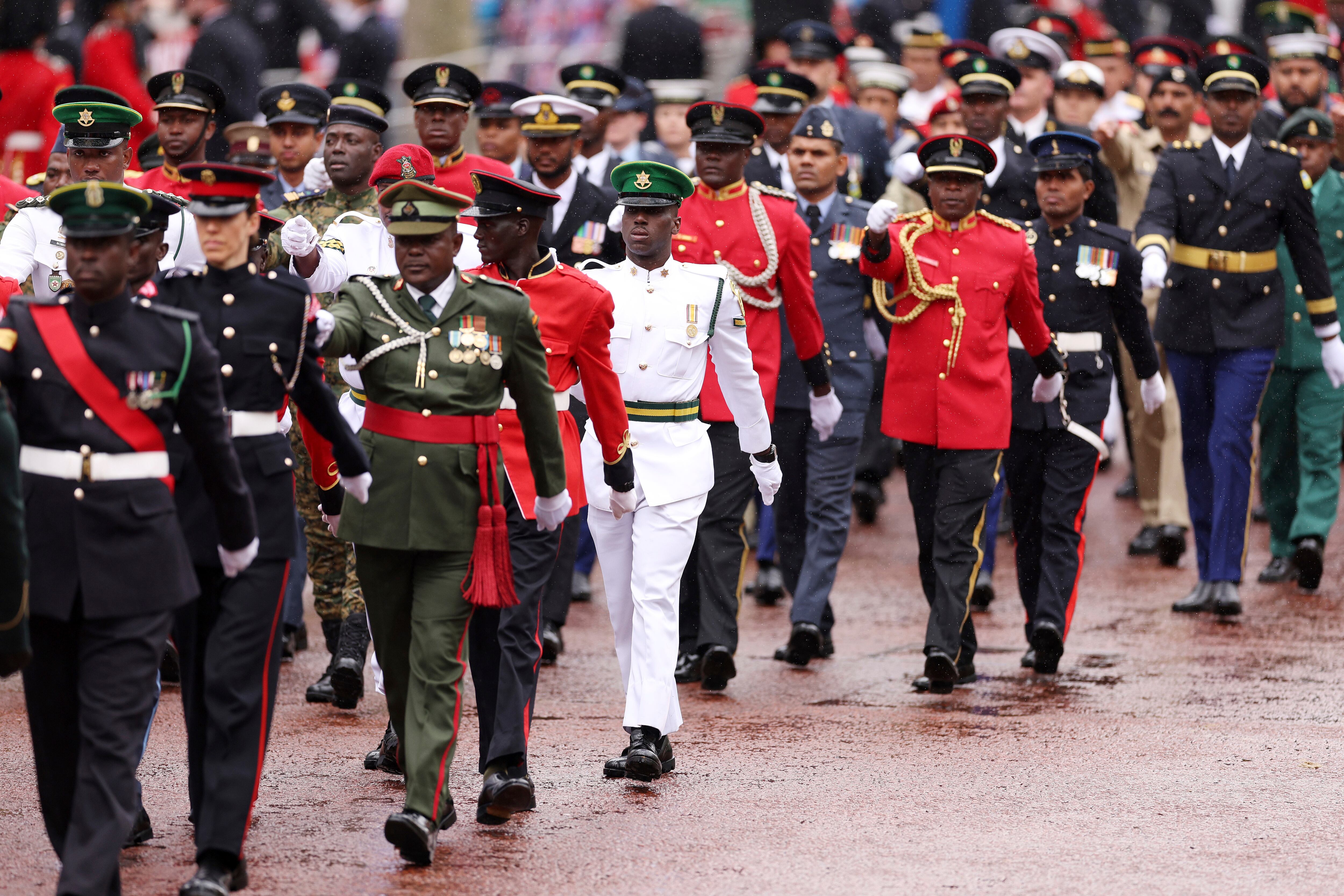 La procesión de la coronación.