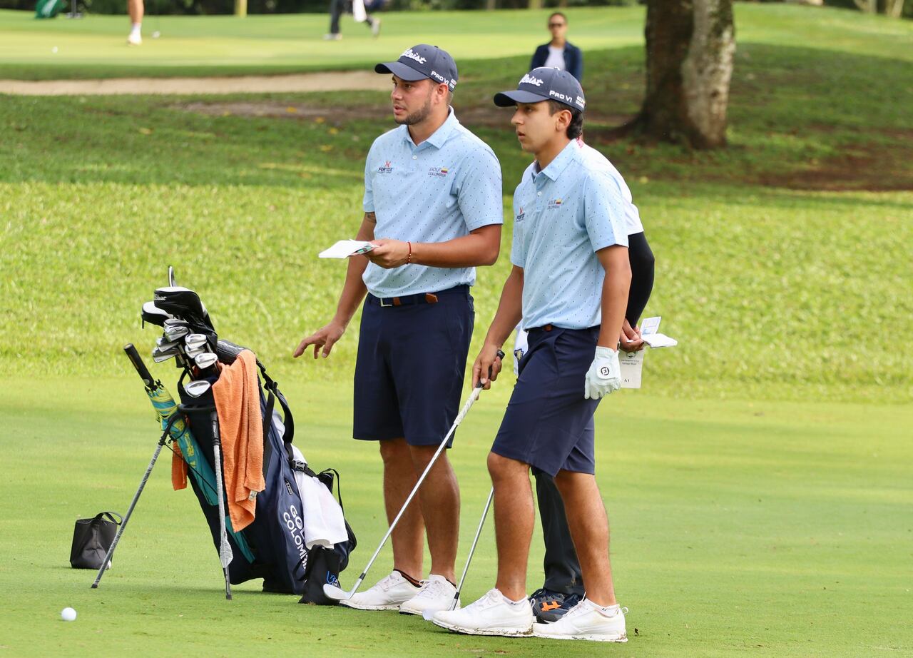 Carlos Ardila y Juan Velásquez, golfistas colombianos.