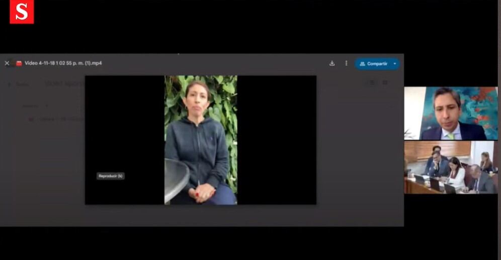 Este fue el video que le envió en 2018 Eurídice Cortes, alias Diana, a la Corte Suprema de justicia en la indagación al expresidente Uribe.