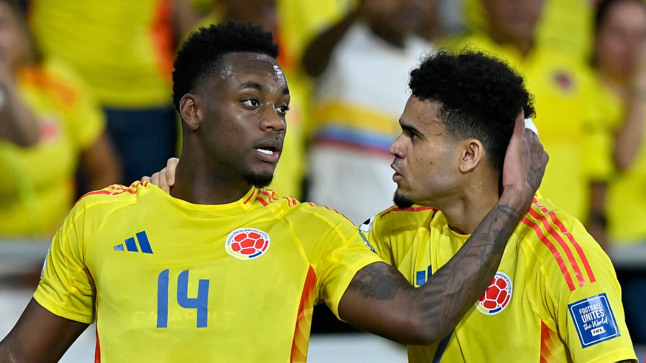 Jhon Jáder Durán y Luis Díaz. Ambos atacantes entraron en la prelista de Néstor Lorenzo para el Mundial 2026