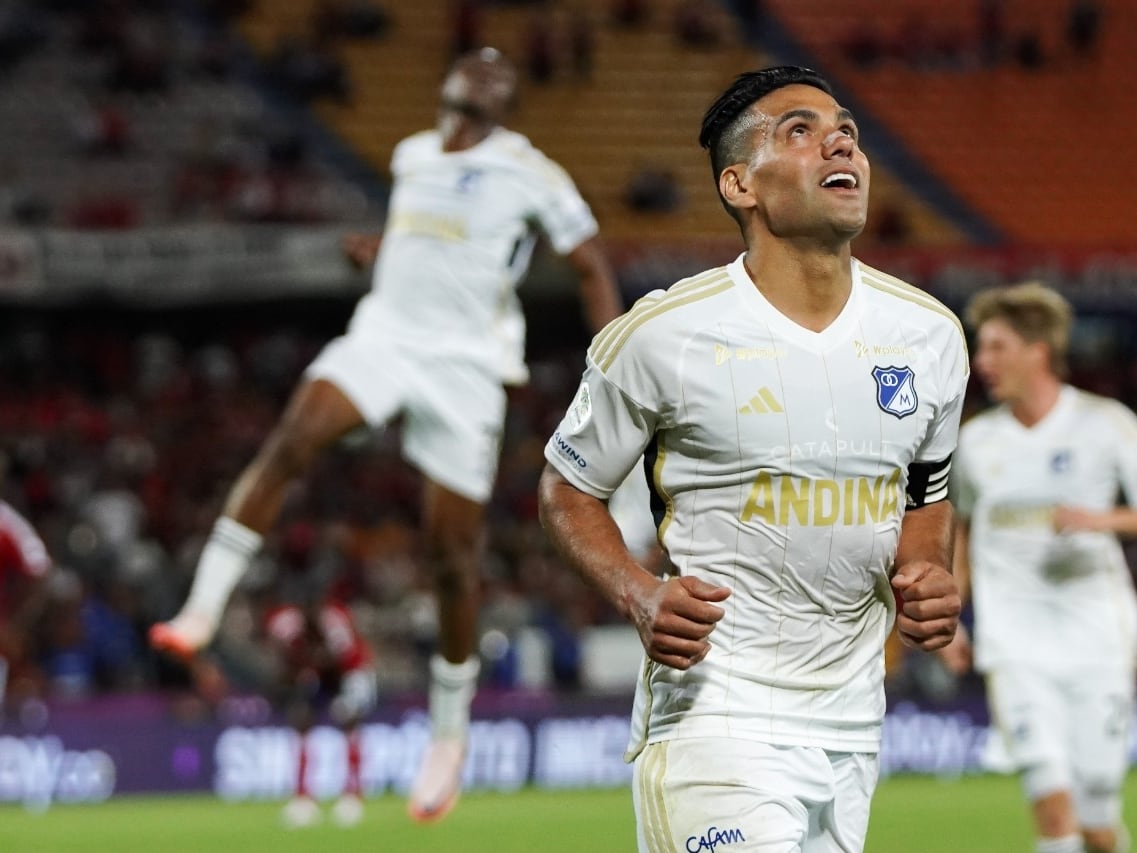 Falcao debutó con Millonarios en el empate ante el Medellín