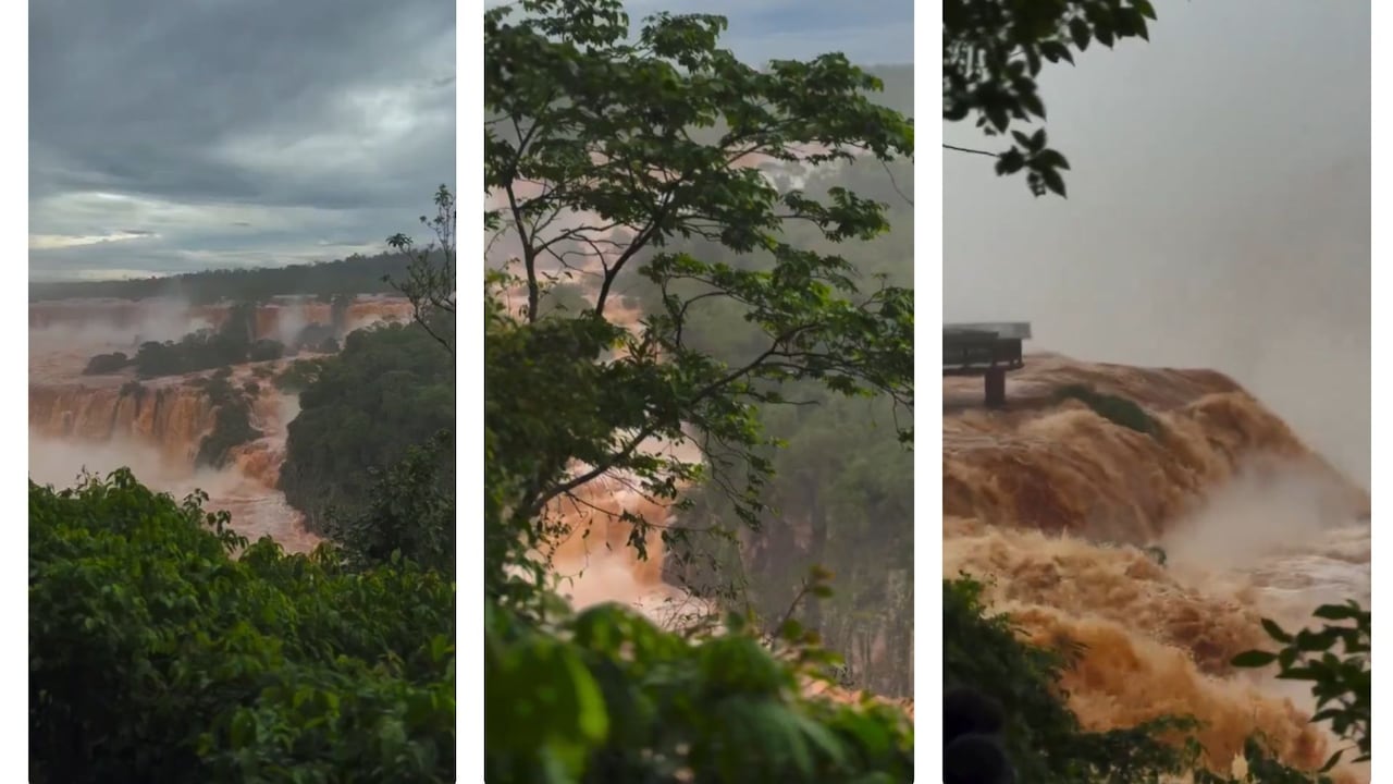 Creciente en Cataratas del Iguazú