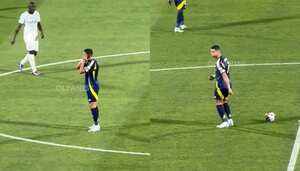 Estos fueron los gestos de Ronaldo.