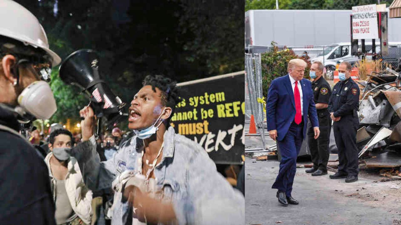 Desde mayo, cientos de protestas denuncian un problema latente por décadas. En Kenosha, Trump no se reunió con la familia de Jacob Blake, el afroamericano abaleado por un policía frente a sus hijos. Prefirió señalar a los manifestantes, a quienes calificó de “terroristas domésticos”.