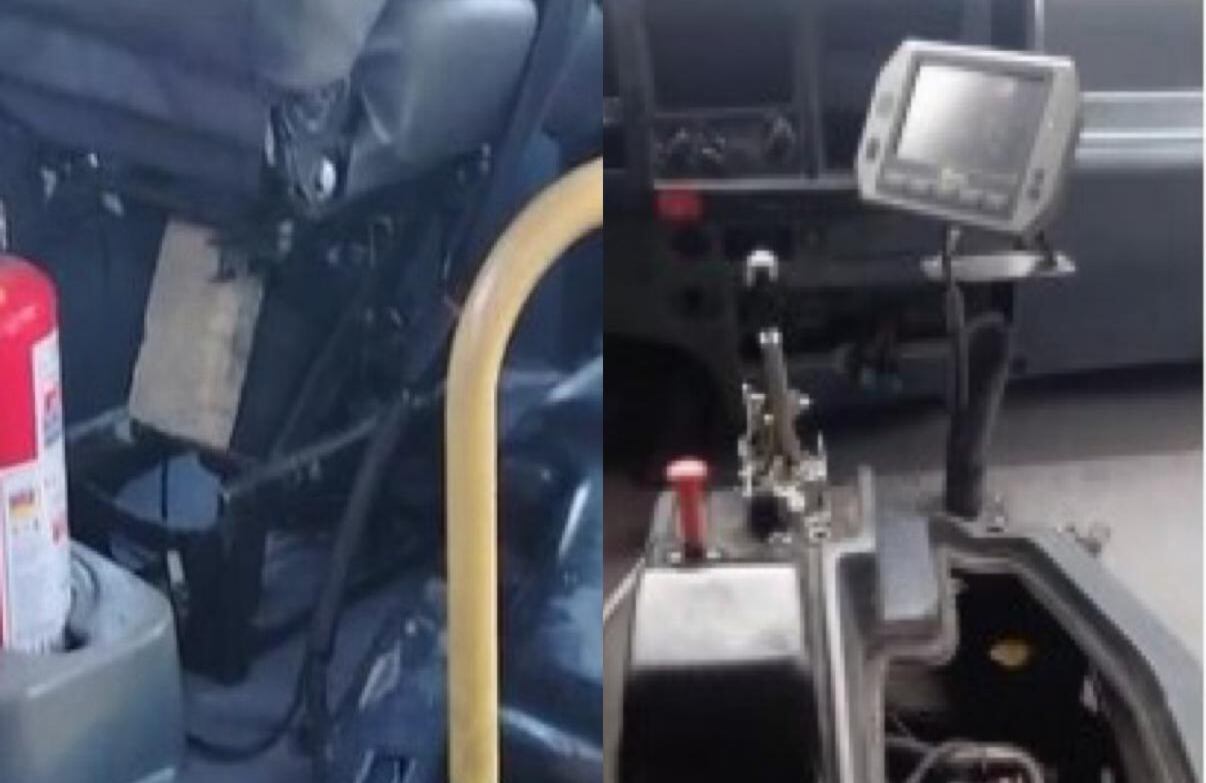 Según los conductores, esta situación afecta su salud y representaría un riesgo para los usuarios. Existen copias de más de tres videos que así lo evidencian.