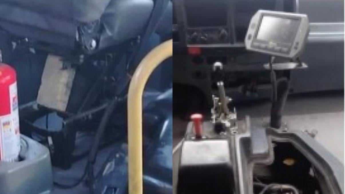 Según los conductores, esta situación afecta su salud y representaría un riesgo para los usuarios. Existen copias de más de tres videos que así lo evidencian.