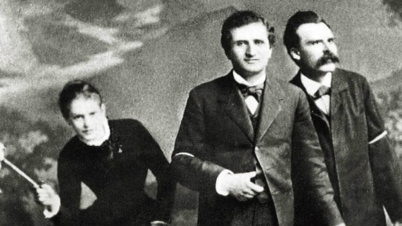 Lou Salomé, Paul Ree and Friedrich Nietzsche (1882).