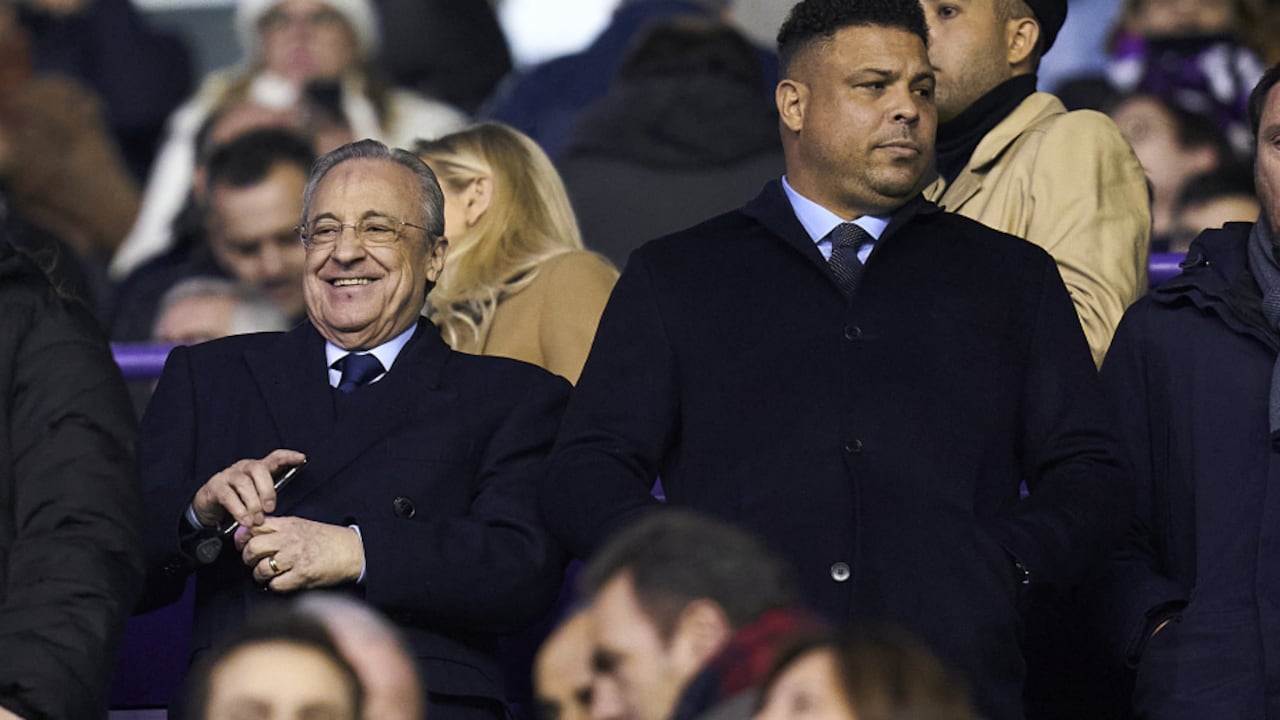 Ronaldo Nazario y Florentino Pérez. Foto: Getty Images/Quality Sport