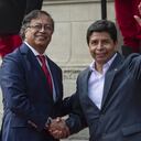 El presidente colombiano Gustavo Petro y el exmandatario de Perú, Pedro Castillo.