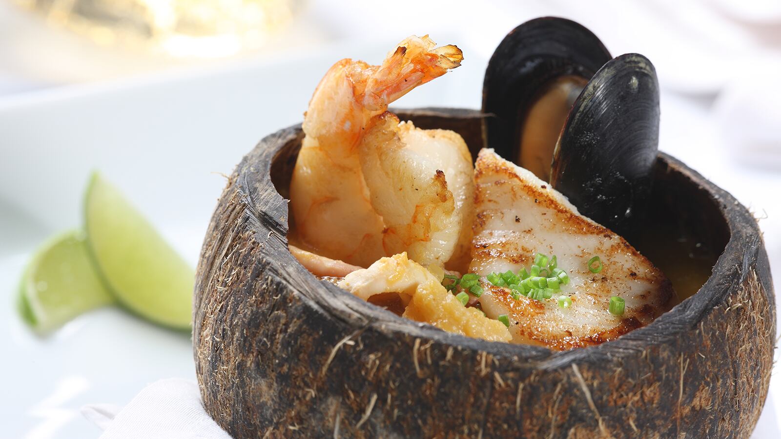 La casuela de mariscos fue una de las preparaciones reconocidas.