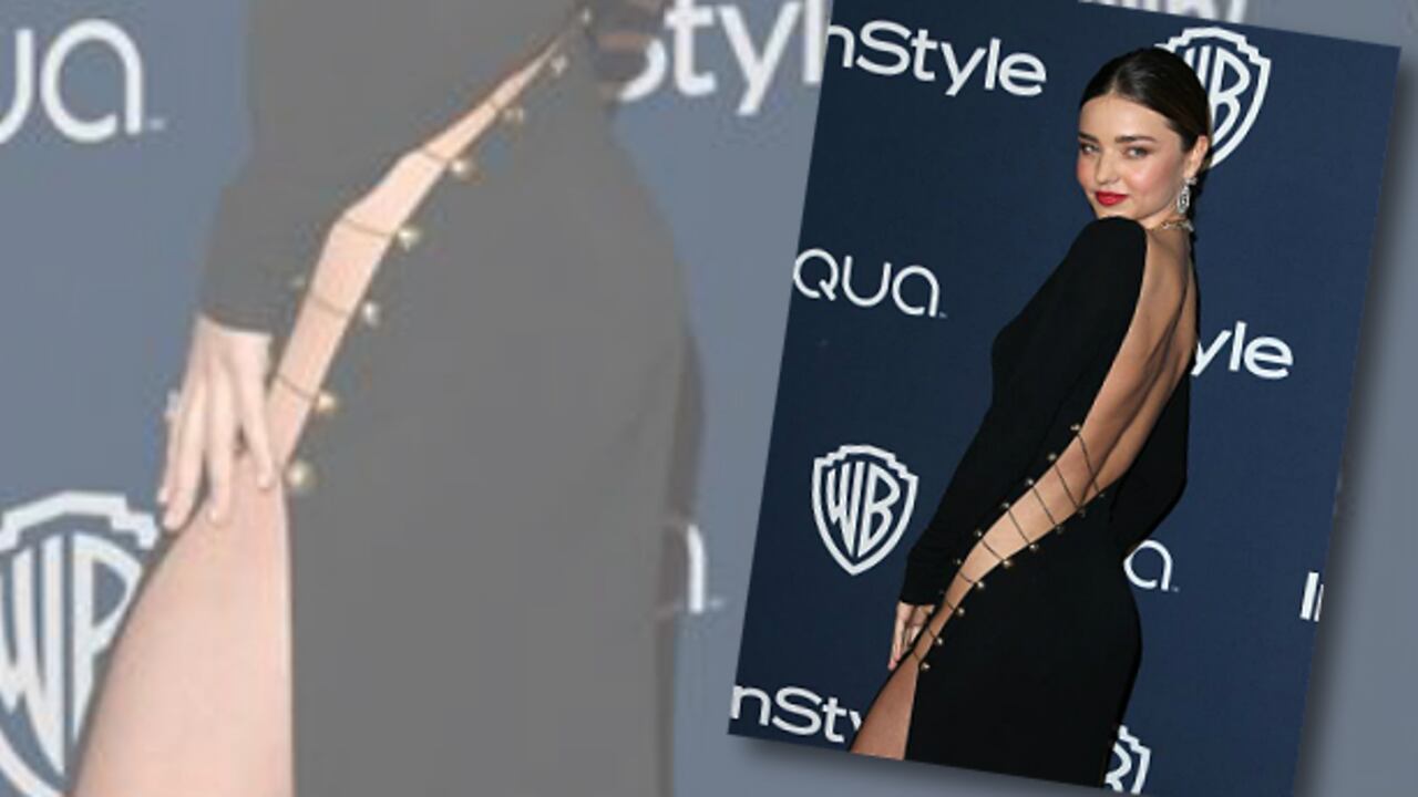 La exesposa de Orlando Bloom llamó la atención con una abertura en su vestido que iba desde la espalda hasta su pierna izquierda.