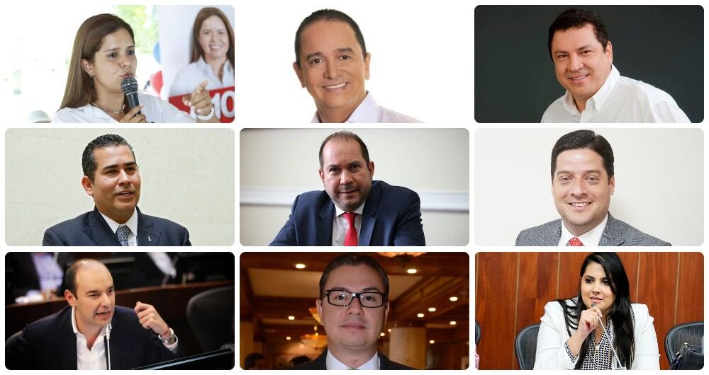 Los nueve primeros lugares de la lista al Senado por el Partido Liberal.