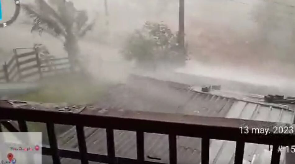 123 casas afectadas por fuerte vendaval en Antioquia.