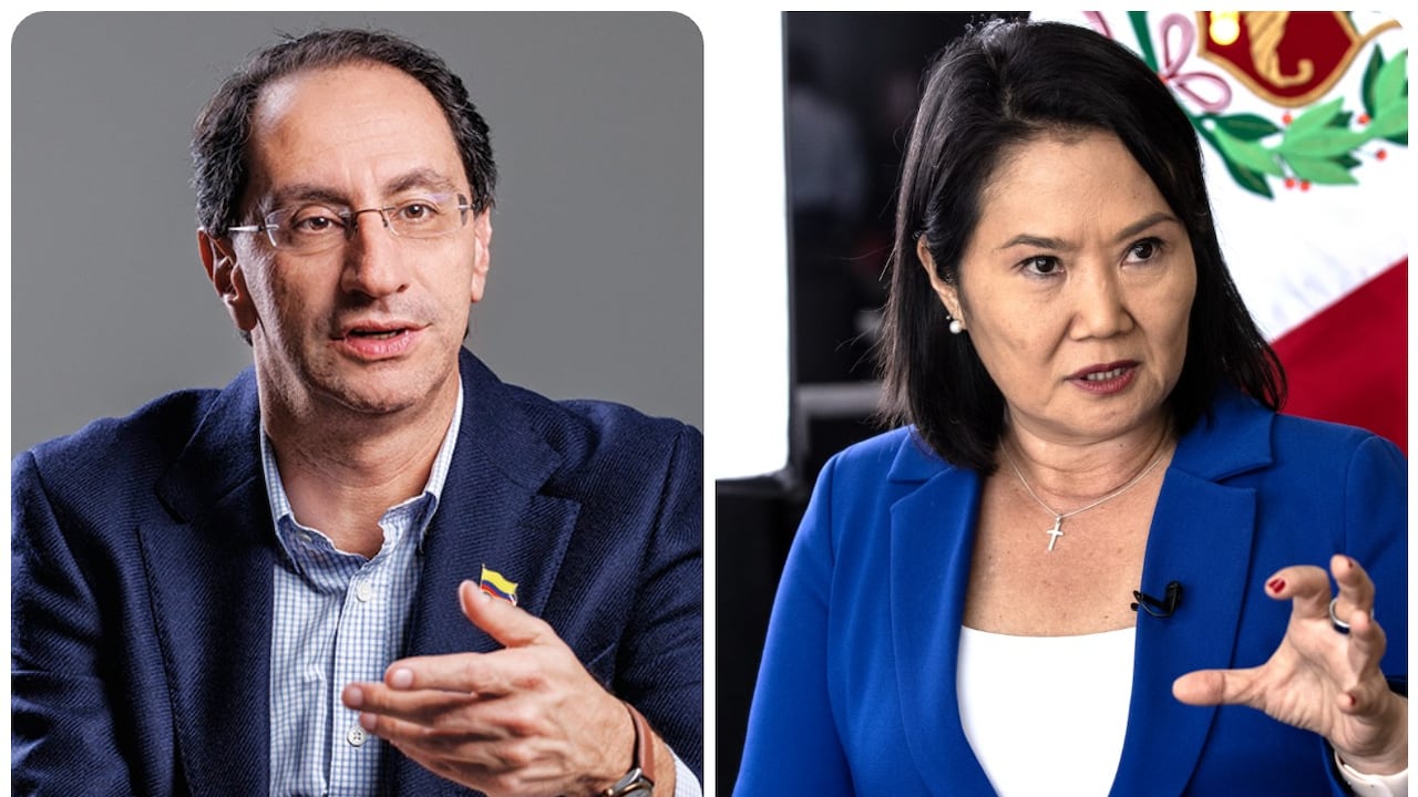 José Manuel Restrepo y Keiko Fujimori.
