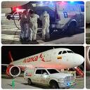 El avión de Avianca que traía dos muertos desde Chile.