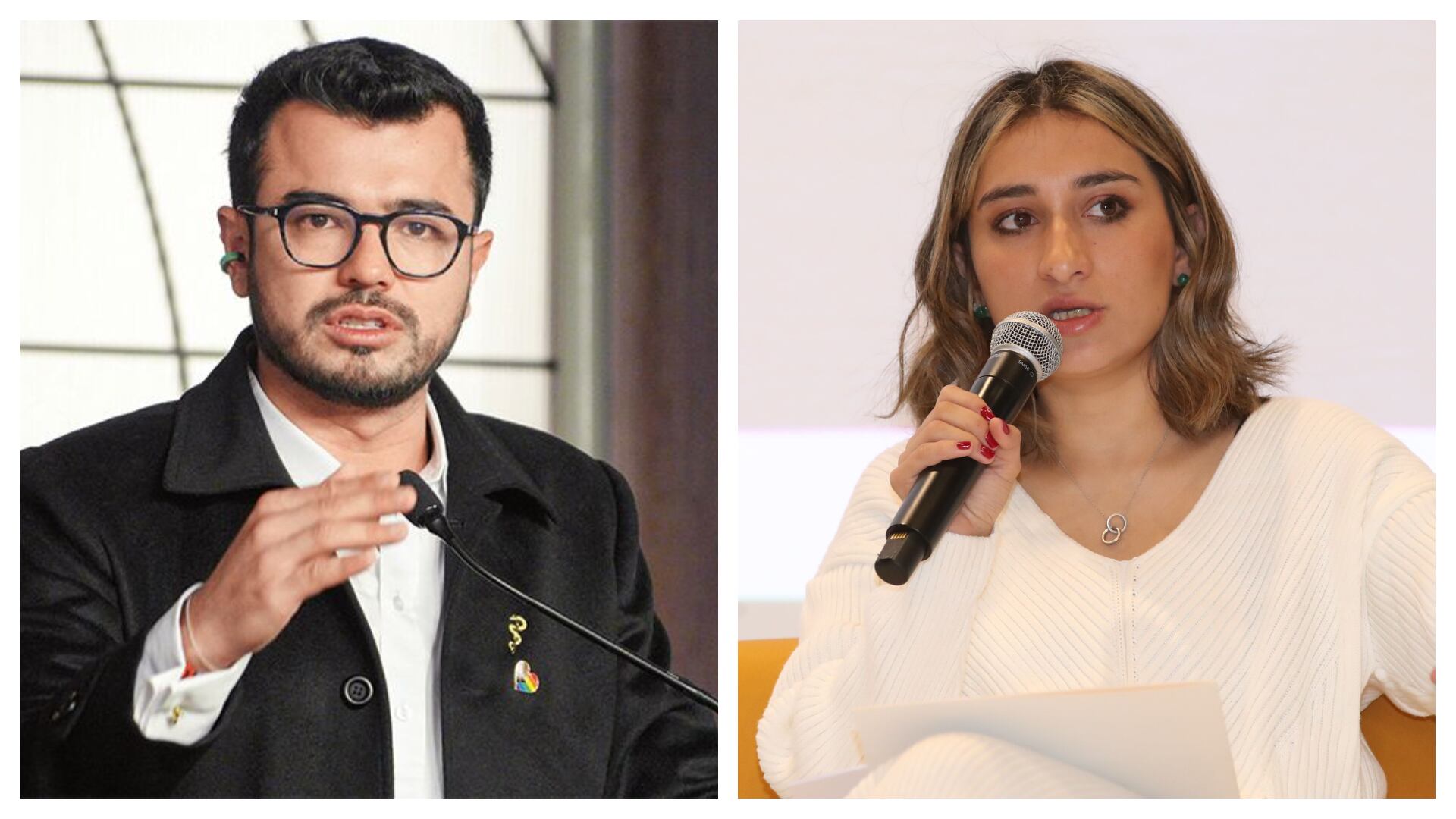 Luis Carlos Leal y Laura Sarabia.