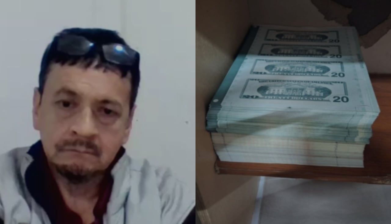 En el centro de producción tenía maquinaria para la falsificación de moneda extranjera.