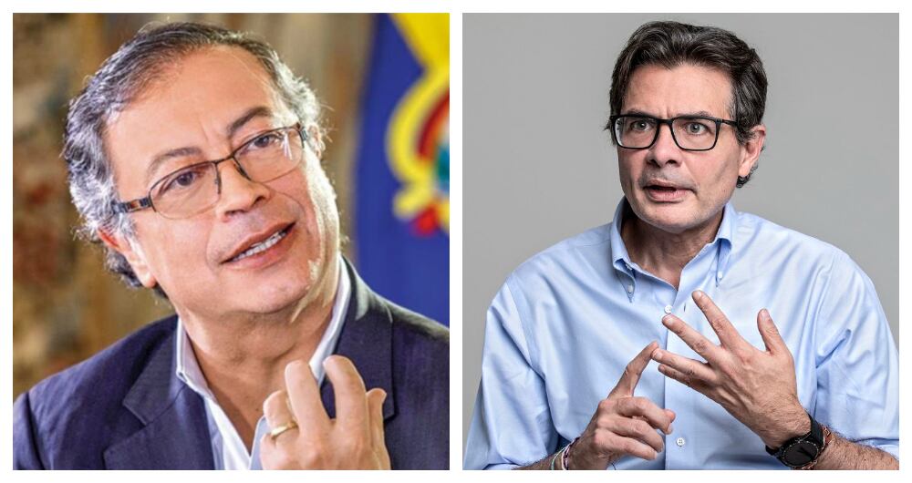 El presidente Gustavo Petro y el exministro Alejandro Gaviria