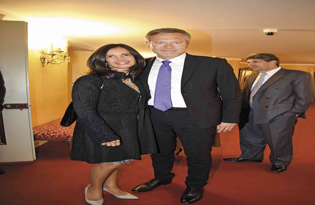 Tatiana Mignot y Gautier Mignot, embajador de Francia en Colombia