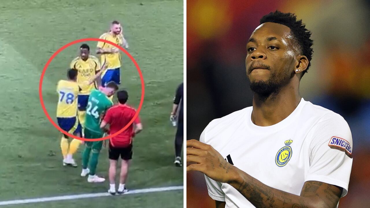 Jhon Durán y una rabieta que quedó en video con compañero de Al-Nassr.