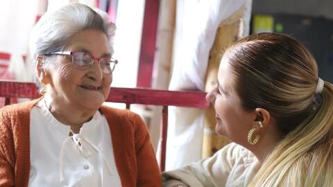 Una de la abuelitas de Neira, Caldas.