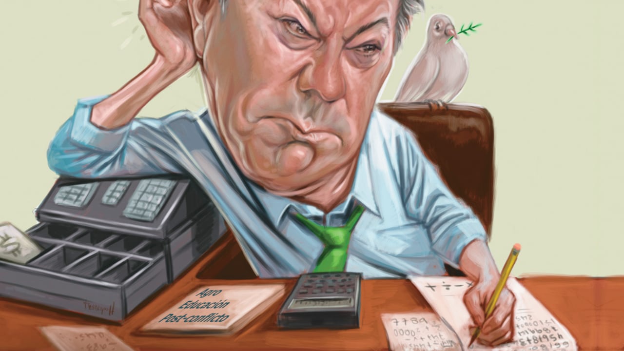 Cuando Santos se embarcó en el proceso de paz, era presidente de un país boyante, pero la realidad ha cambiado.