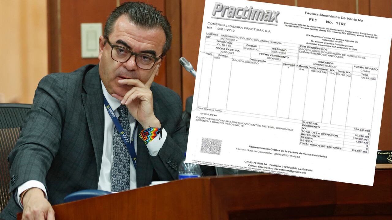 Olmedo López, exdirector de la UNGRD y la factura de Practimax S. A. que confirma los nexos del exfuncionario con la Colombia Humana.