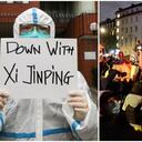 La gente protesta contra las restricciones COVID-19 de China en Toronto y Londres.