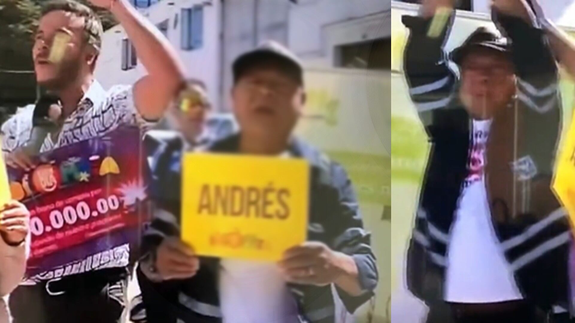 La emoción le ganó al televidente.