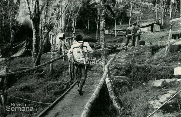 Campamento  de las Farc.
