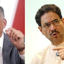 De izquierda a derecha: Jorge Mora e Iván Cepeda.