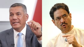 De izquierda a derecha: Jorge Mora e Iván Cepeda.
