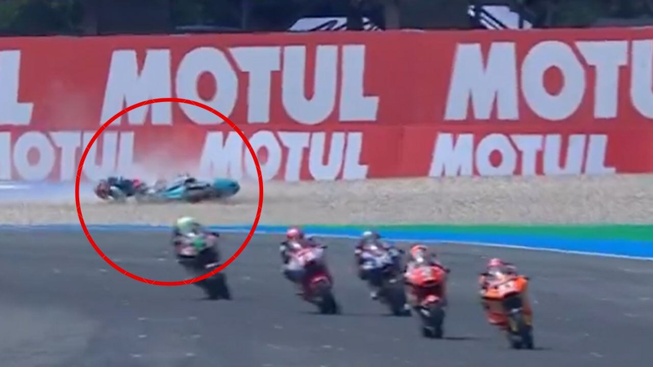 David Alonso se accidentó.