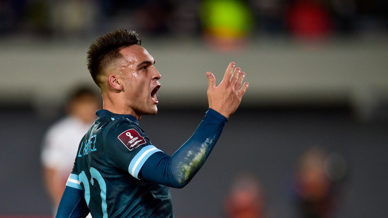 Lautaro Martínez, autor del gol frente a Perú
